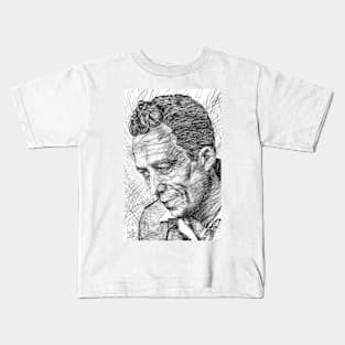 ALBERT CAMUS pencil portrait Kids T-Shirt